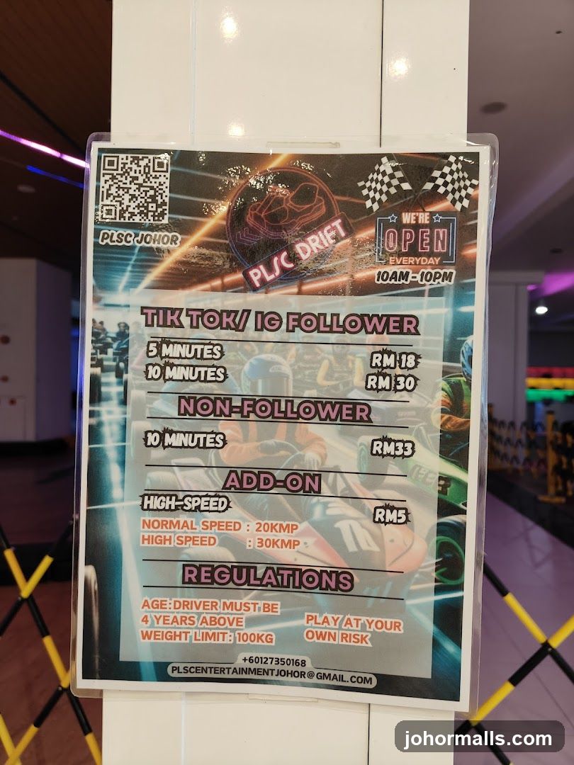 Go-Karting Price List