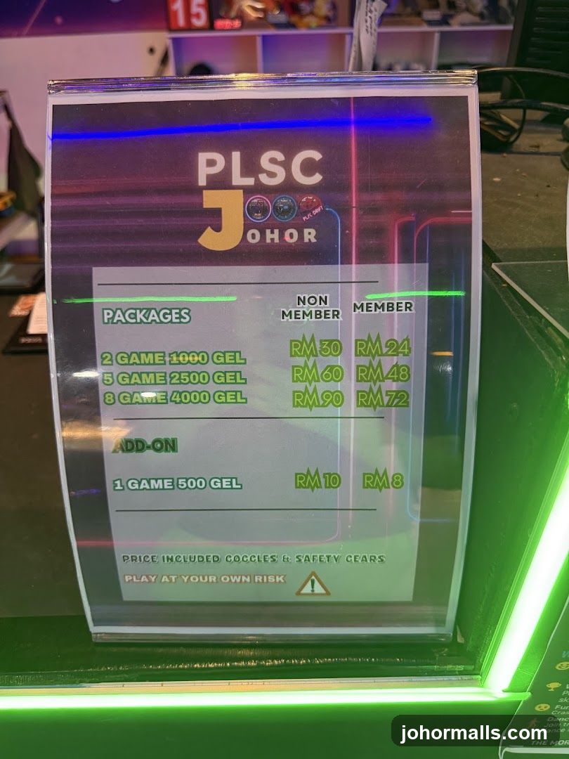PLSC JOHOR Pricing
