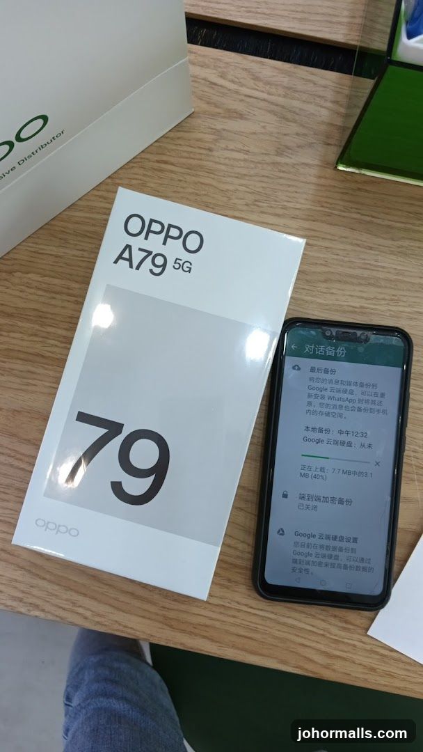 OPPO A79 5G Box and Phone