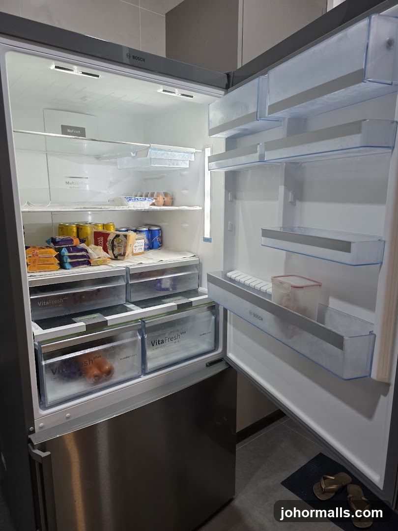 Open Bosch Refrigerator