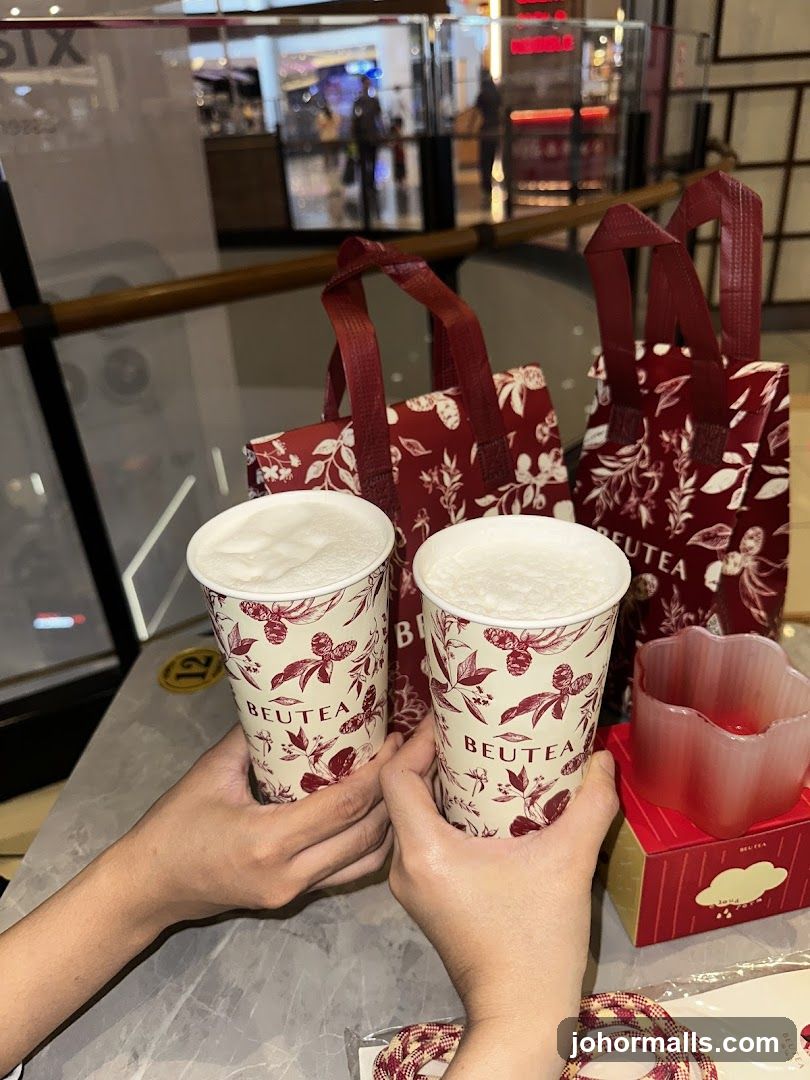 Two cups of bubble tea