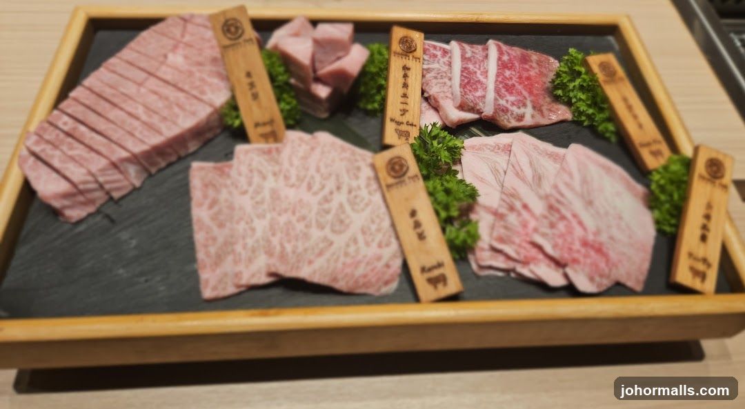 Assortment of Raw Beef Slices