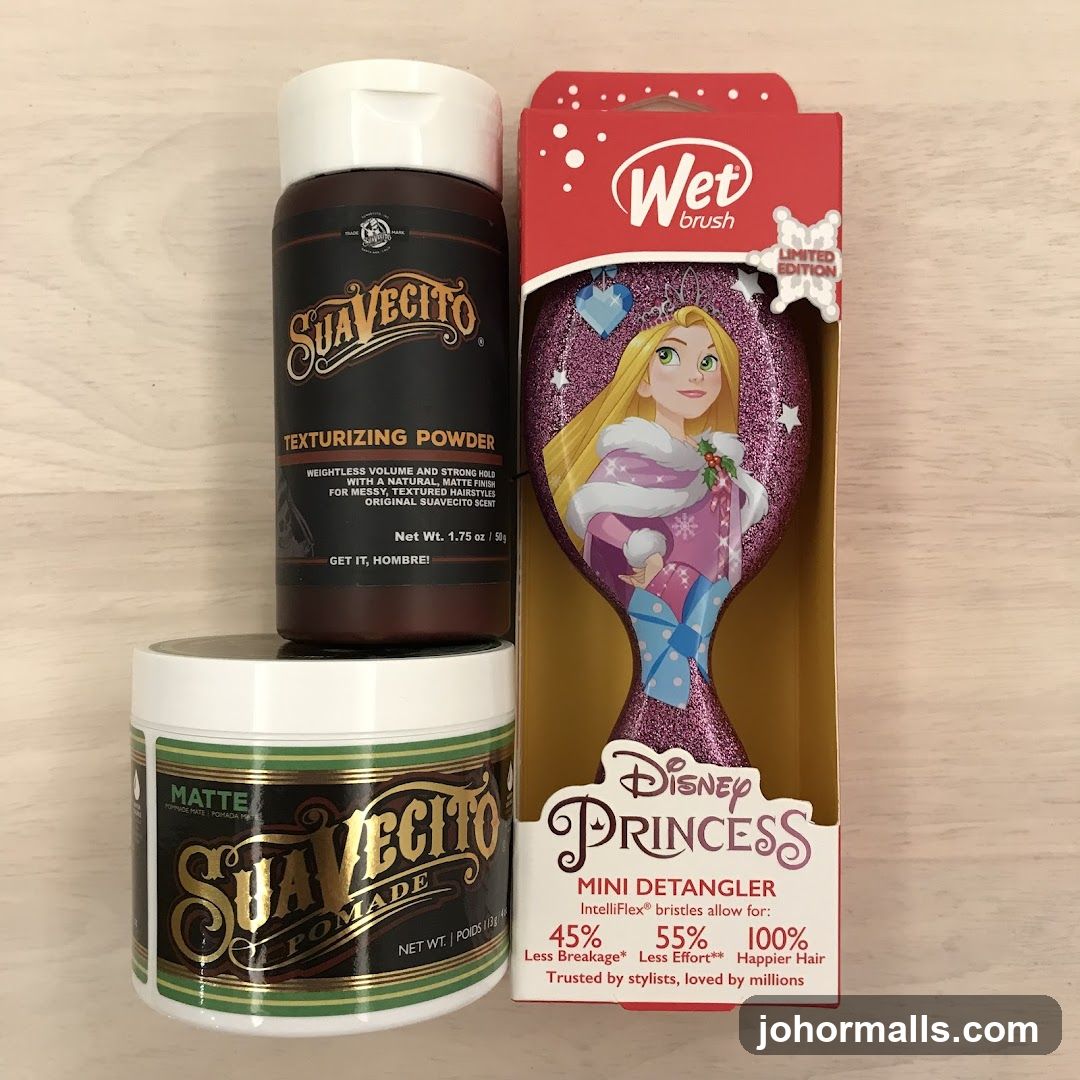 Suavecito Hair Products and Disney Princess Wet Brush