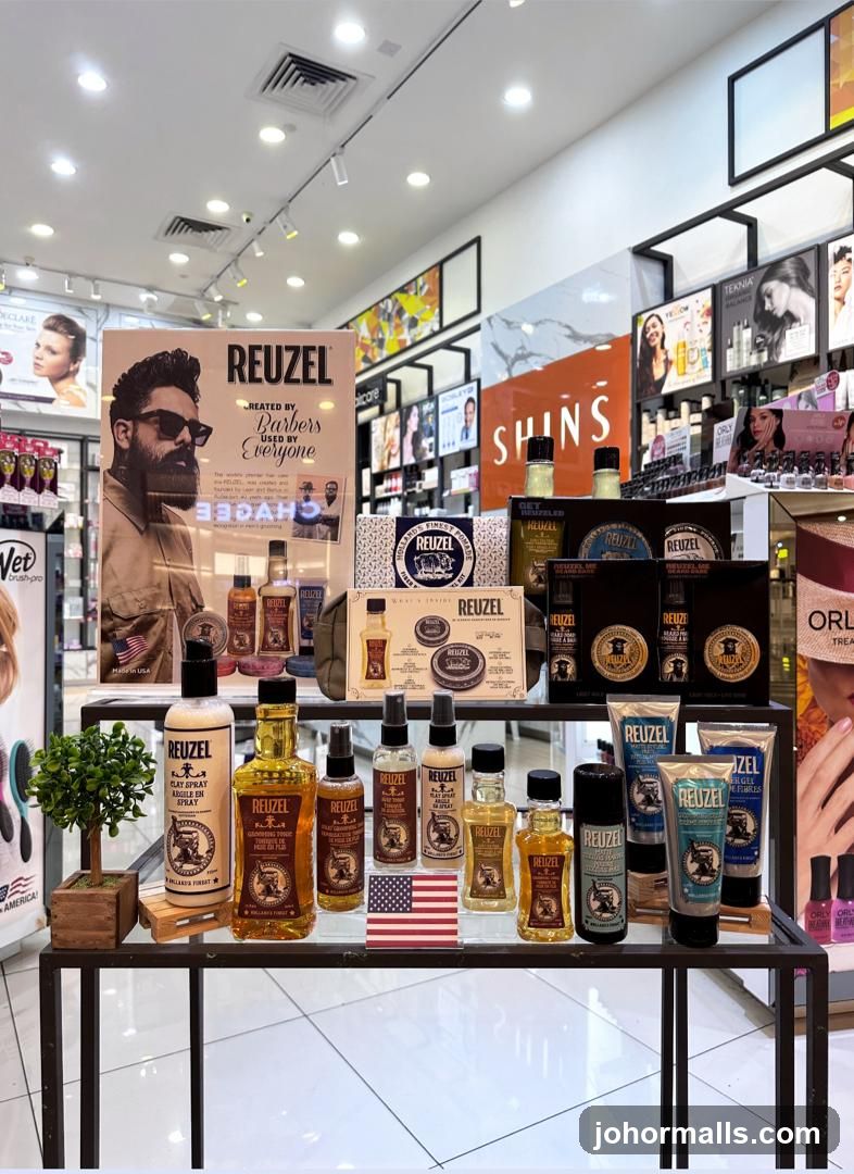Reuzel Hair Products Display