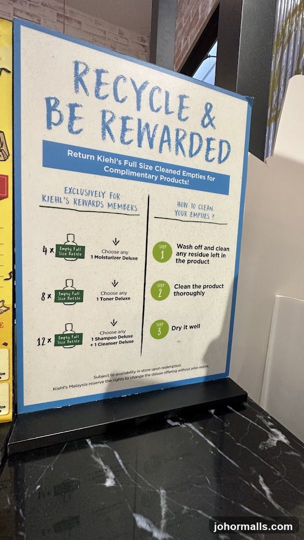 Kiehl's Recycle & Be Rewarded Program