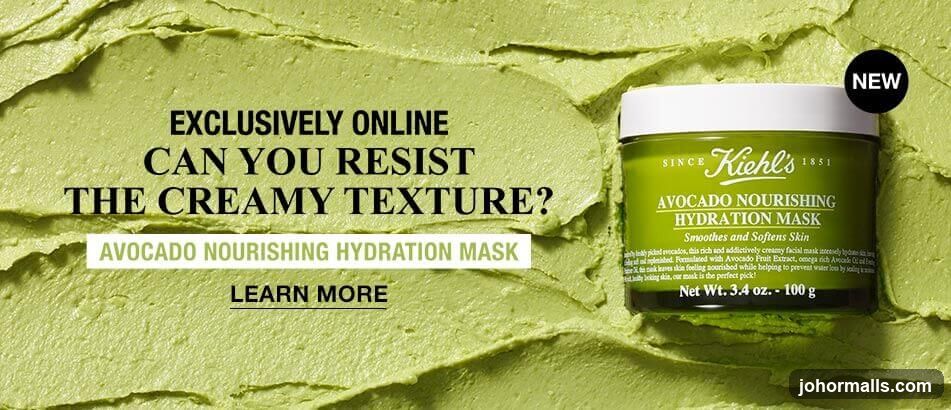 Kiehl's Avocado Nourishing Hydration Mask Advertisement