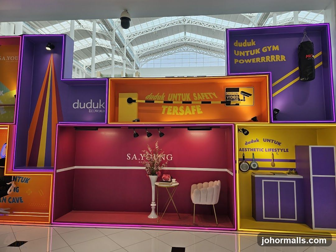 Display of lifestyle vignettes