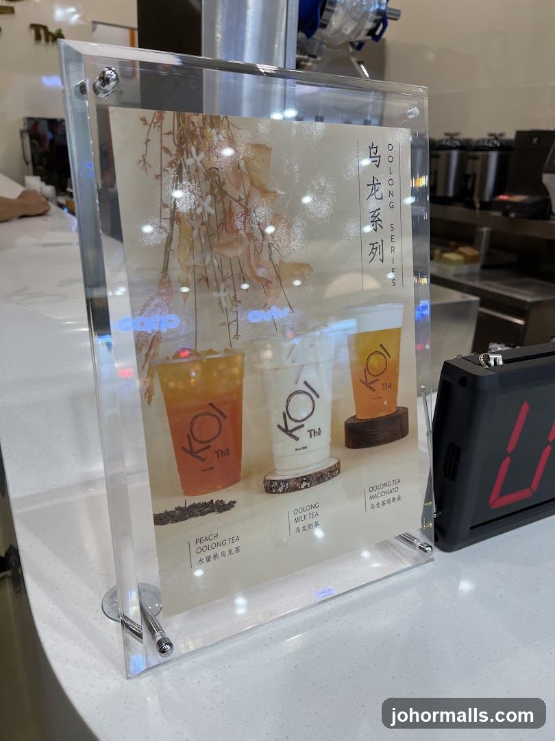 Oolong Tea Menu