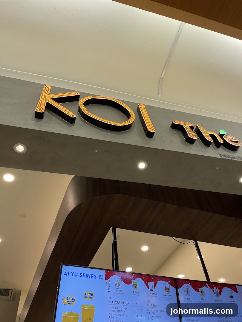 KOI The Sign and Menu