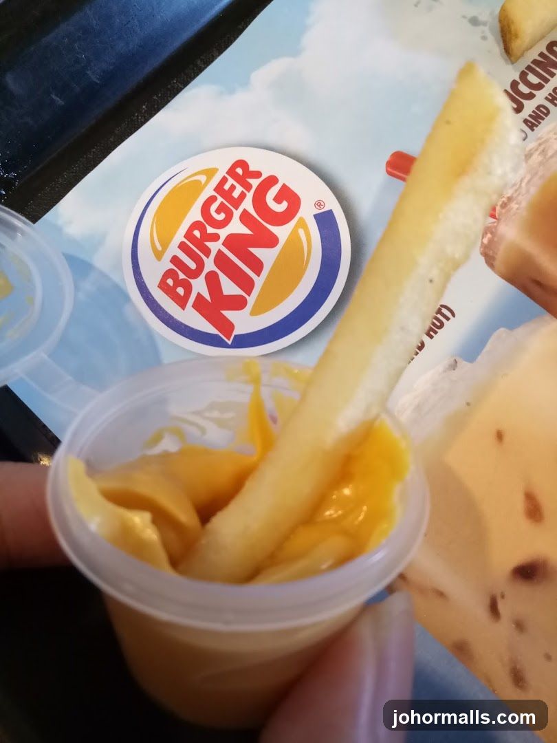 Burger King Fries and Cheese Dip