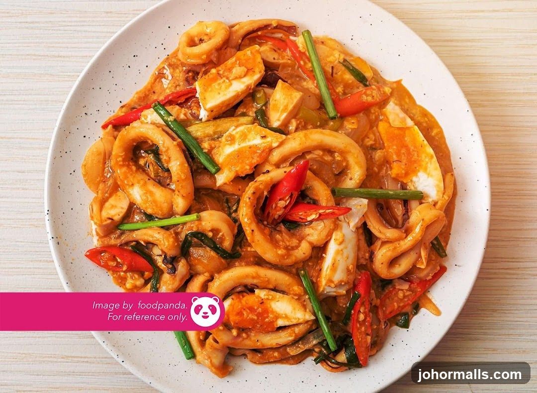 Stir-fried Squid with Salted Egg Yolk