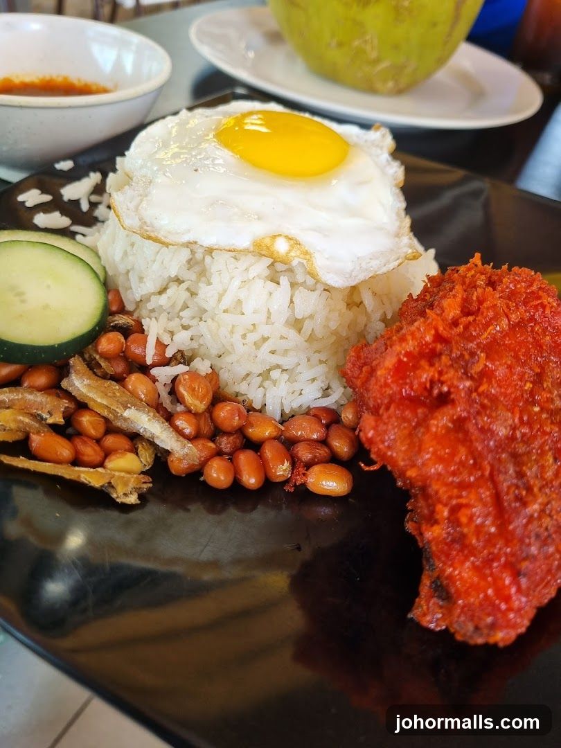 Nasi Lemak with Fried Egg
