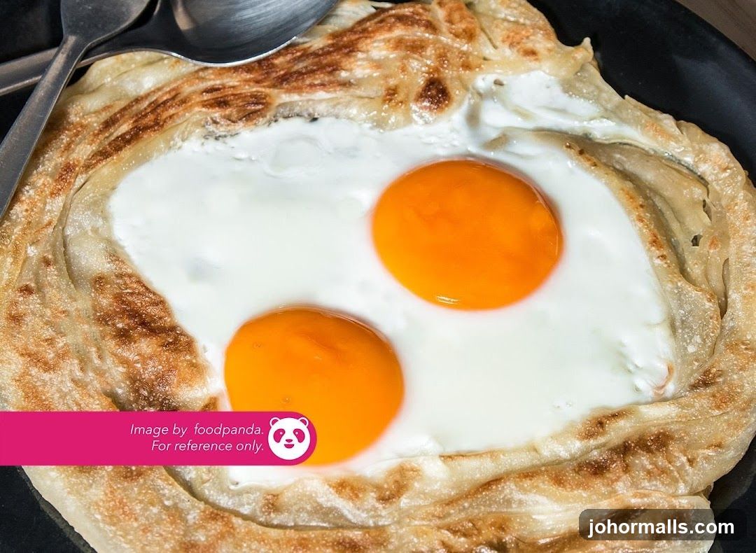 Roti Canai with Eggs