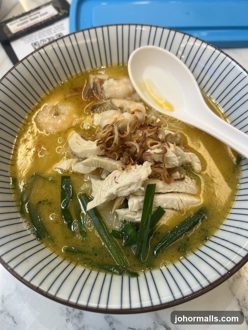 Noodle Soup with Chicken and Shrimp