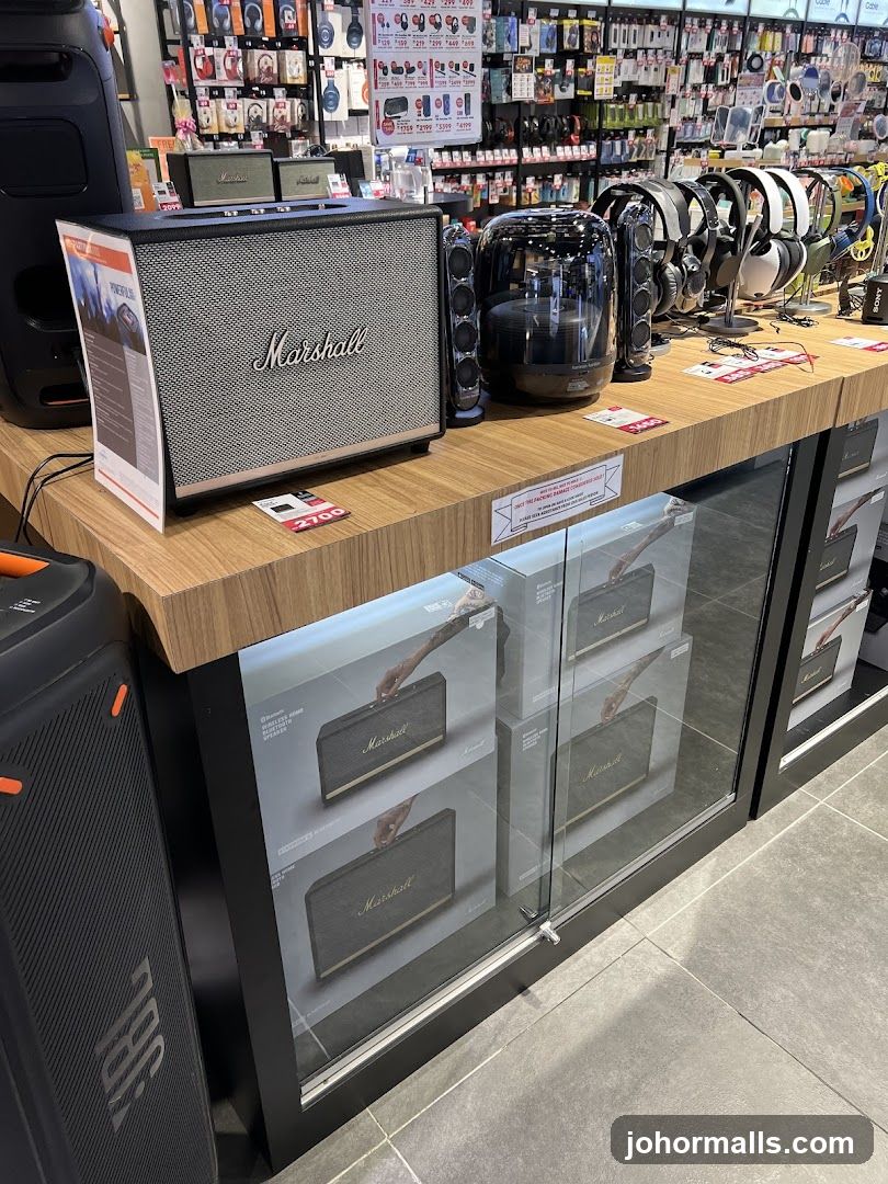 Marshall Speakers Display