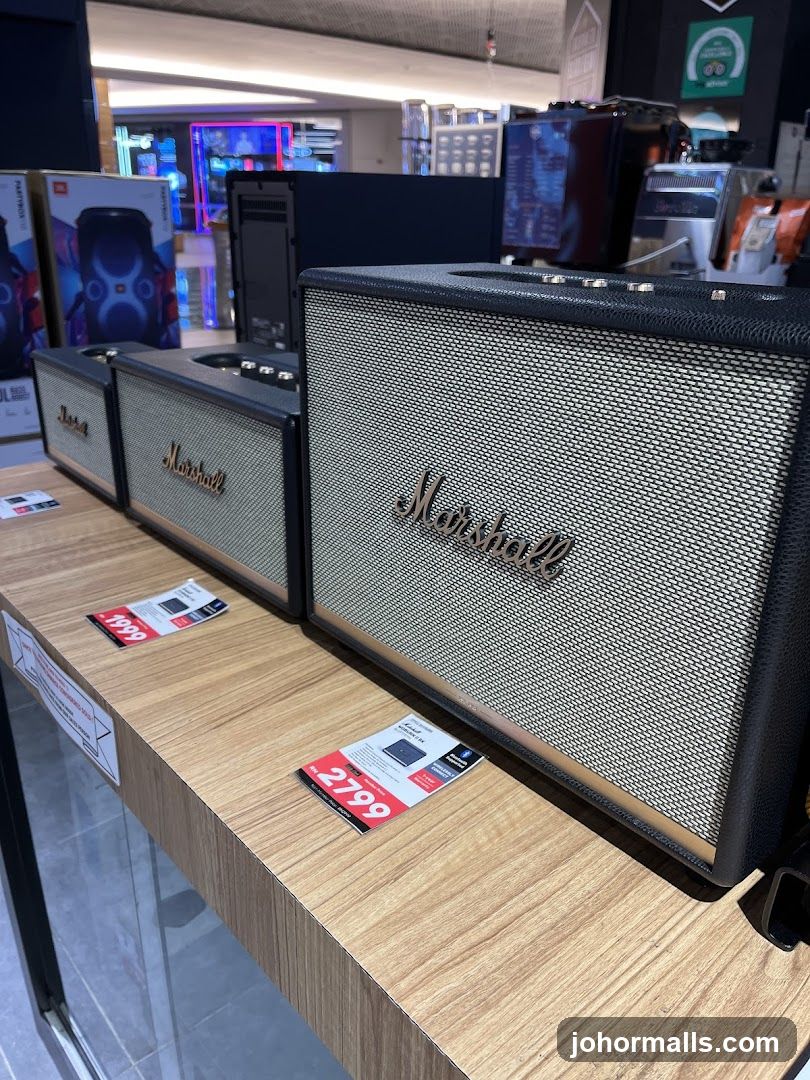Marshall Speakers Display