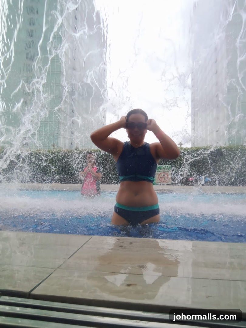 Woman in a swimming pool