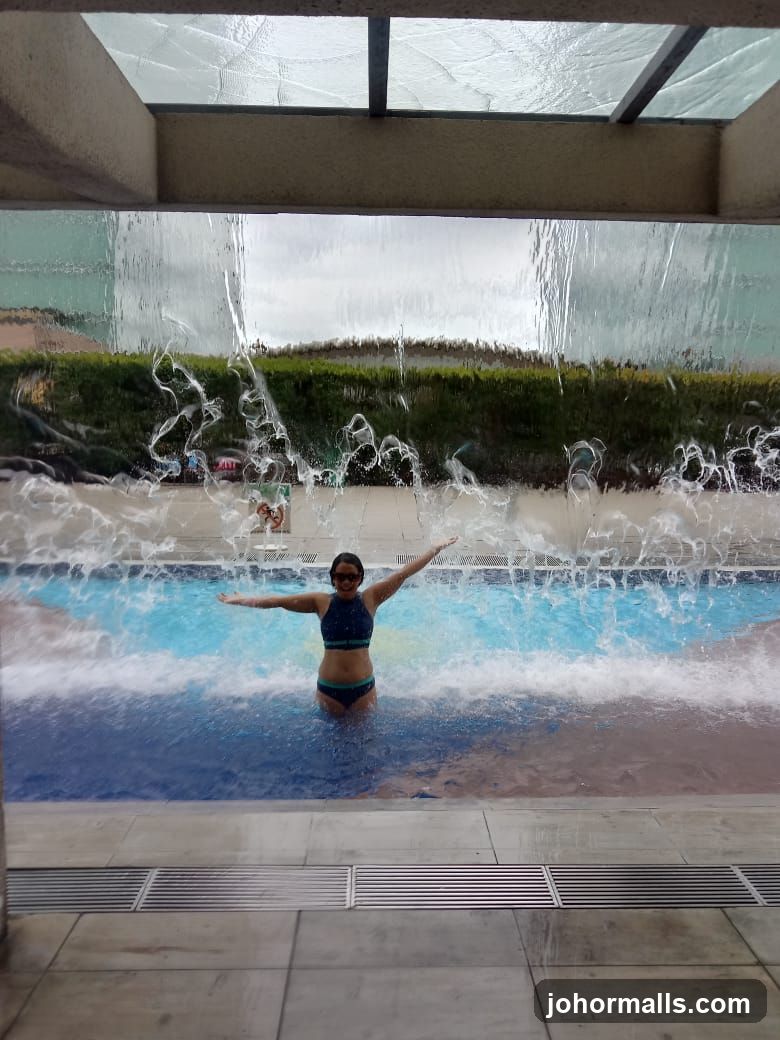 Woman in a swimming pool