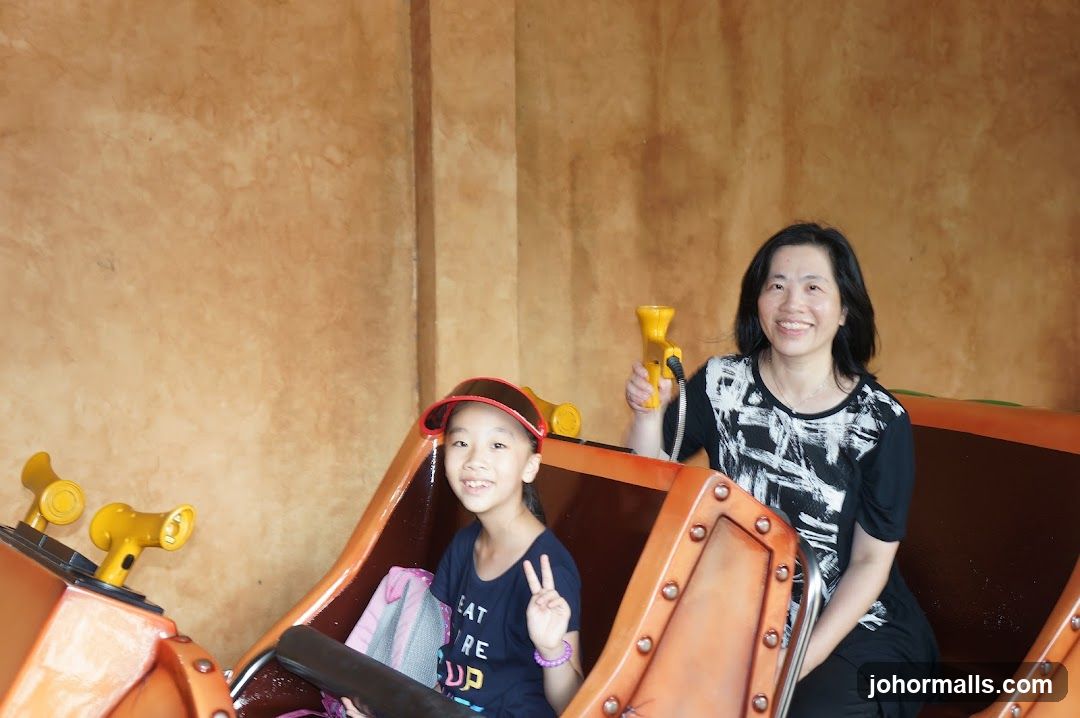 Mother and daughter on a ride