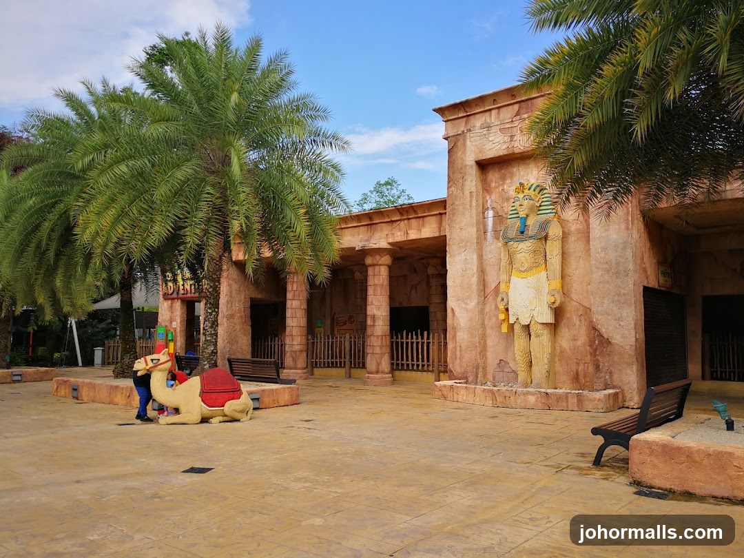 Egyptian-themed attraction entrance