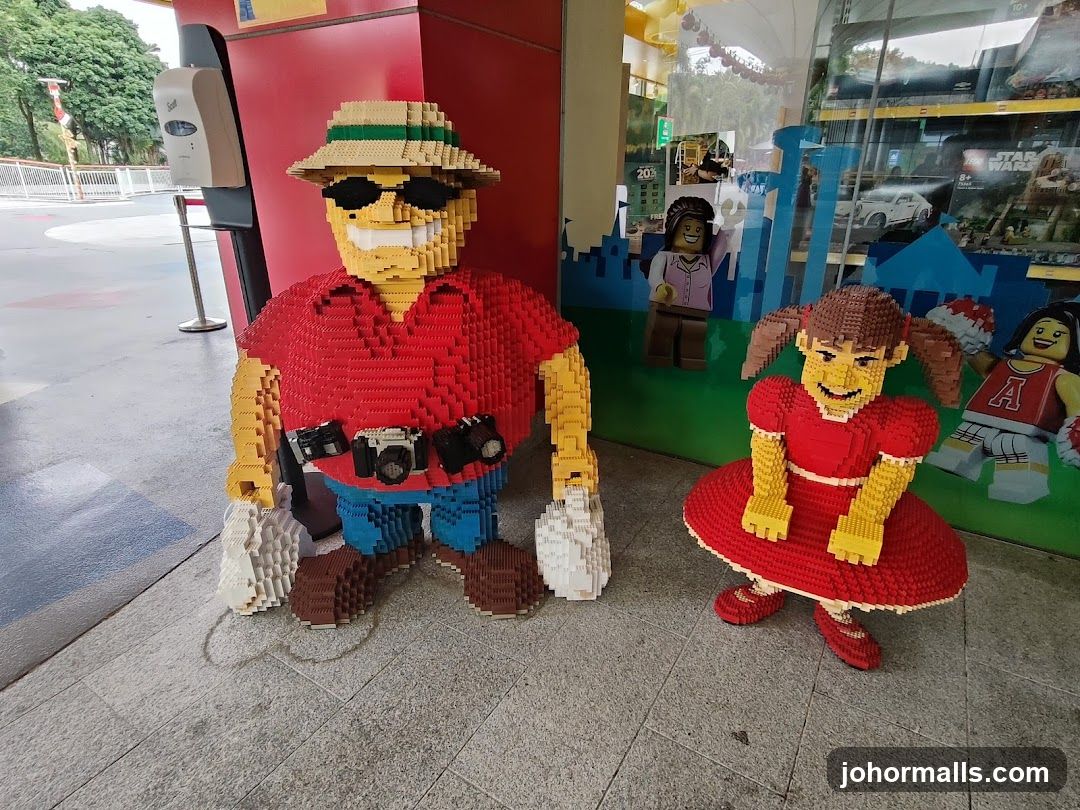 Lego Figures Outside Store