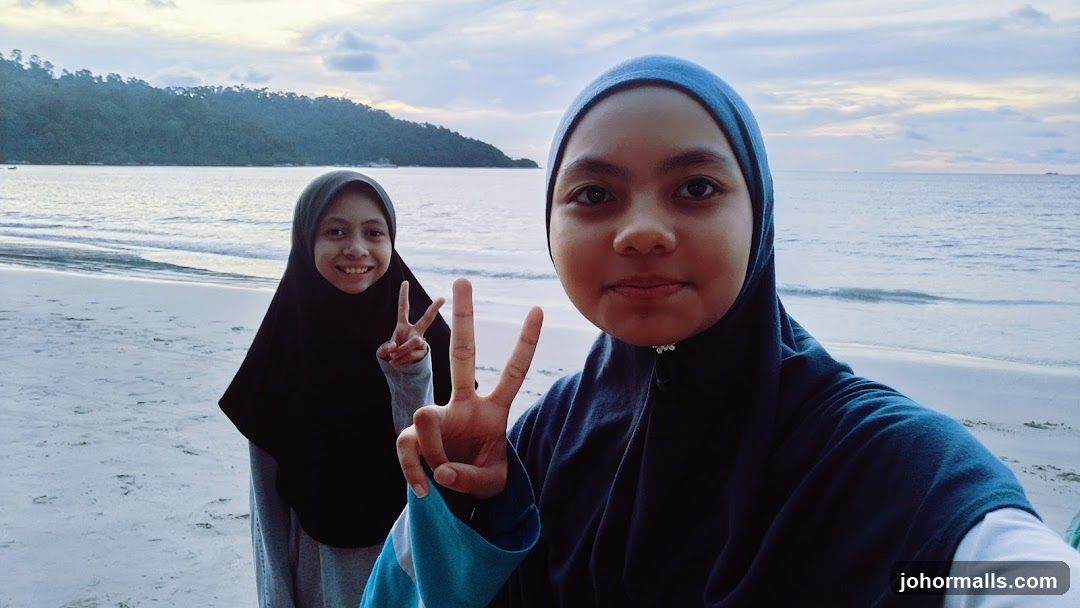 Two girls on a beach