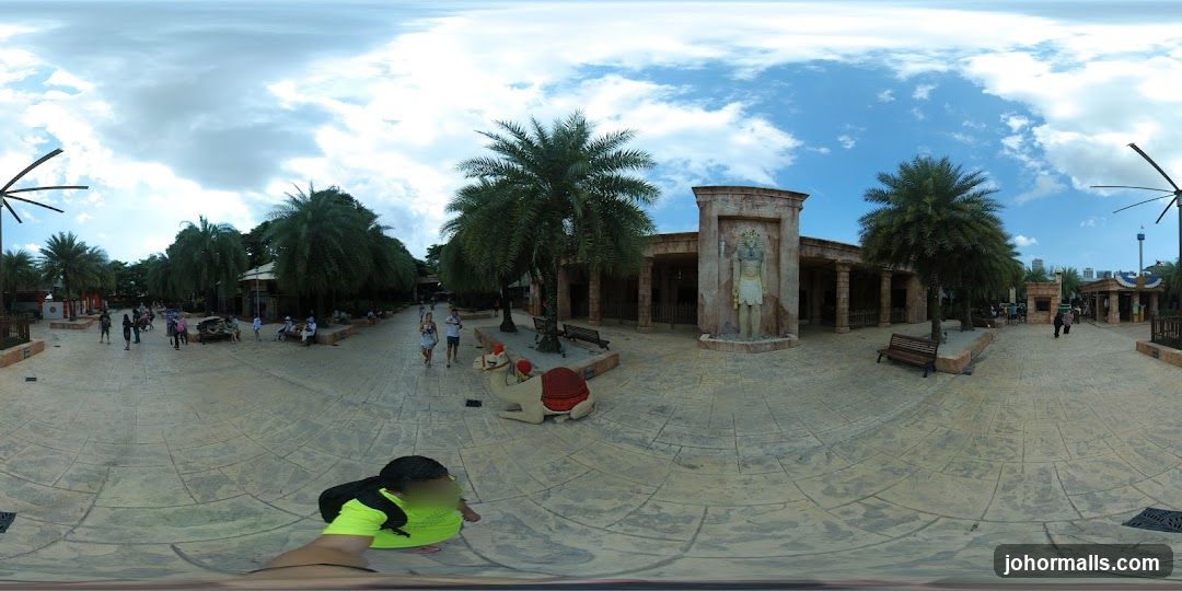 Egyptian-themed outdoor area