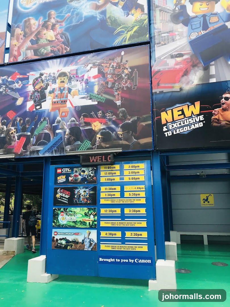 Legoland Show Schedule