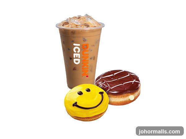 Dunkin' Iced Coffee and Donuts