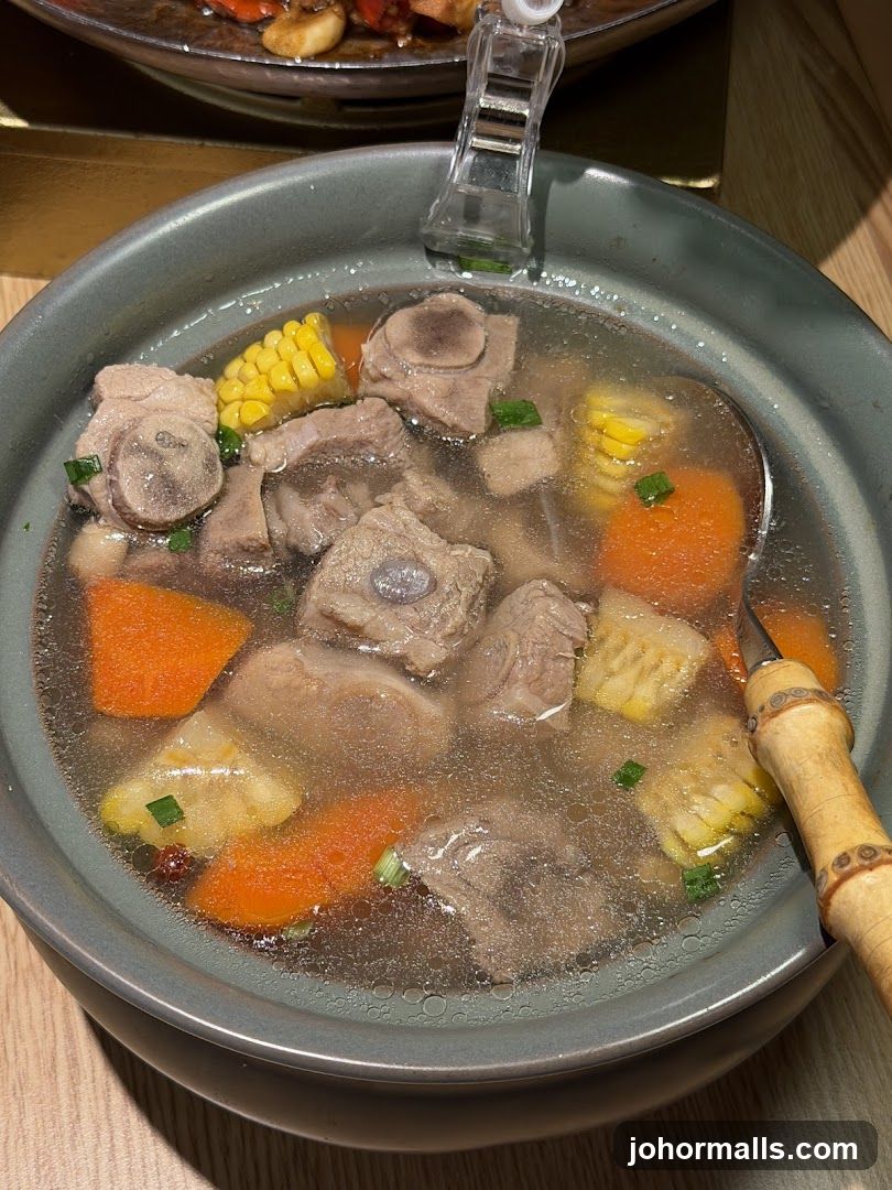 Pork Rib Soup with Corn and Carrots