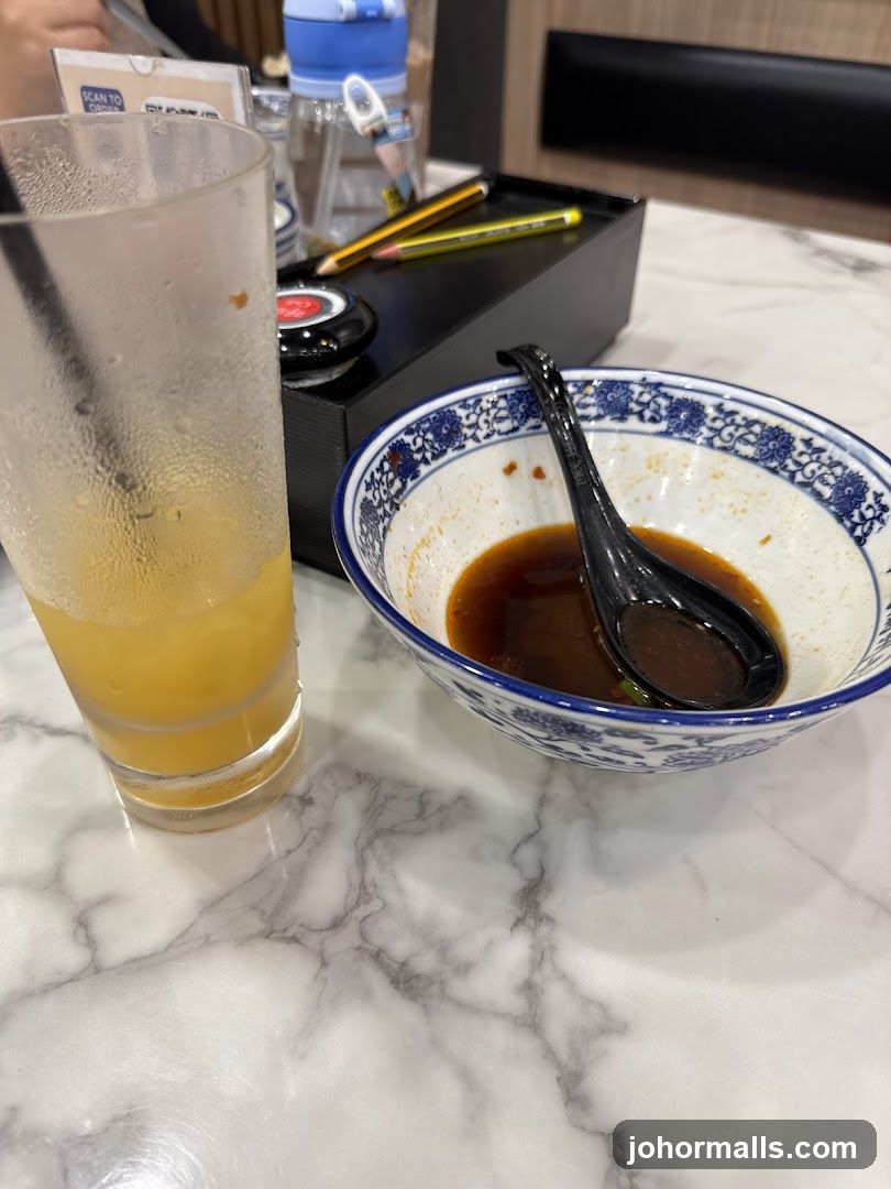 Table Setting with Drink and Bowl