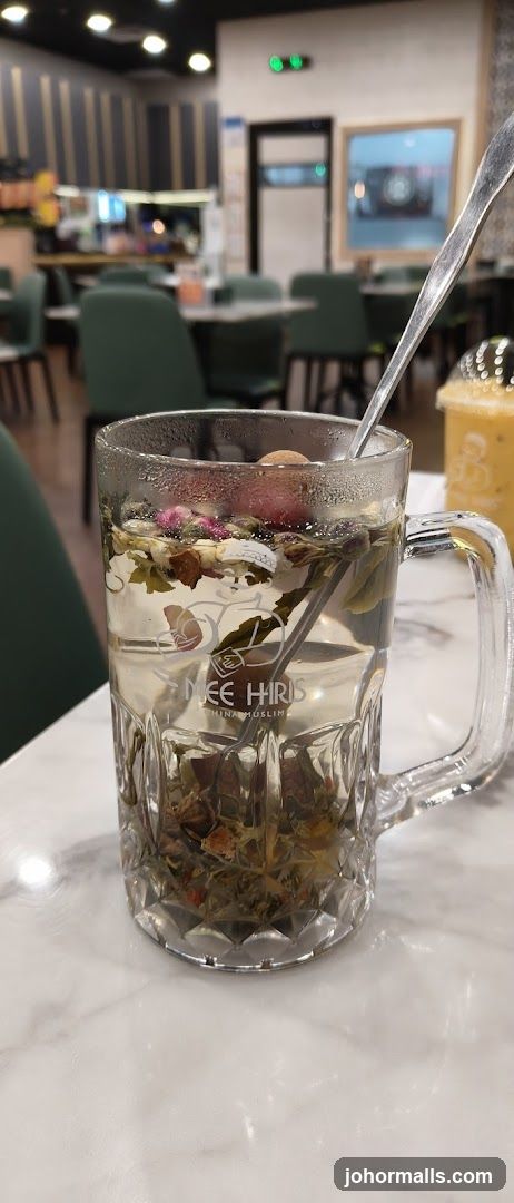 Herbal Tea in a Glass Mug