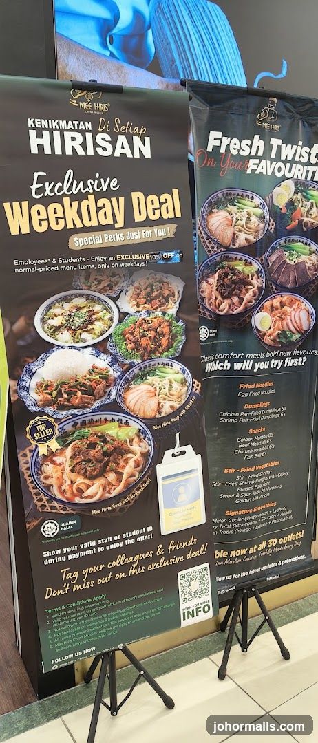 Mee Hiris Weekday Deal and Menu