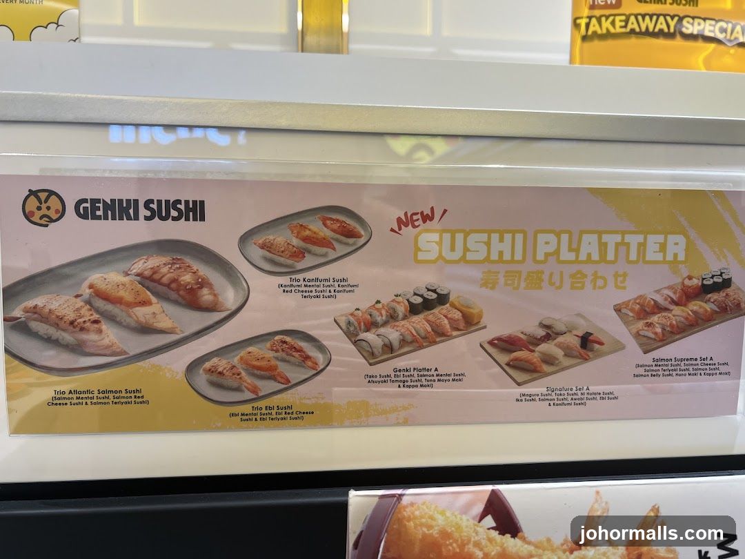 Genki Sushi Platter Menu