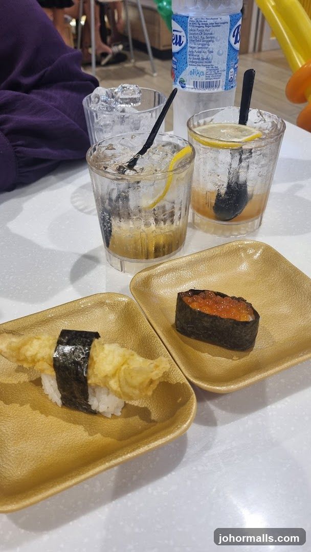 Sushi and Drinks