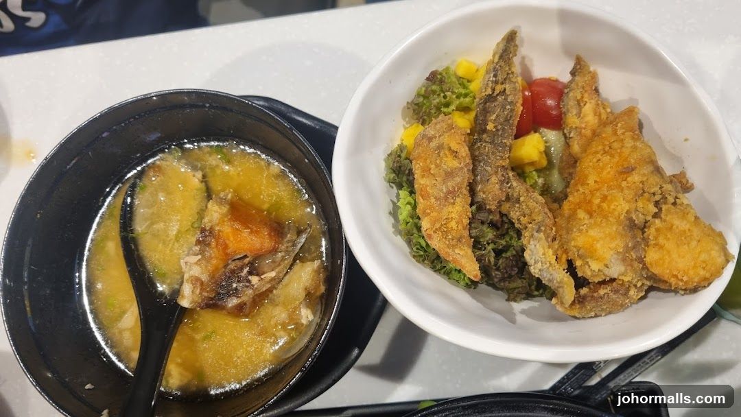 Fried Fish and Salad