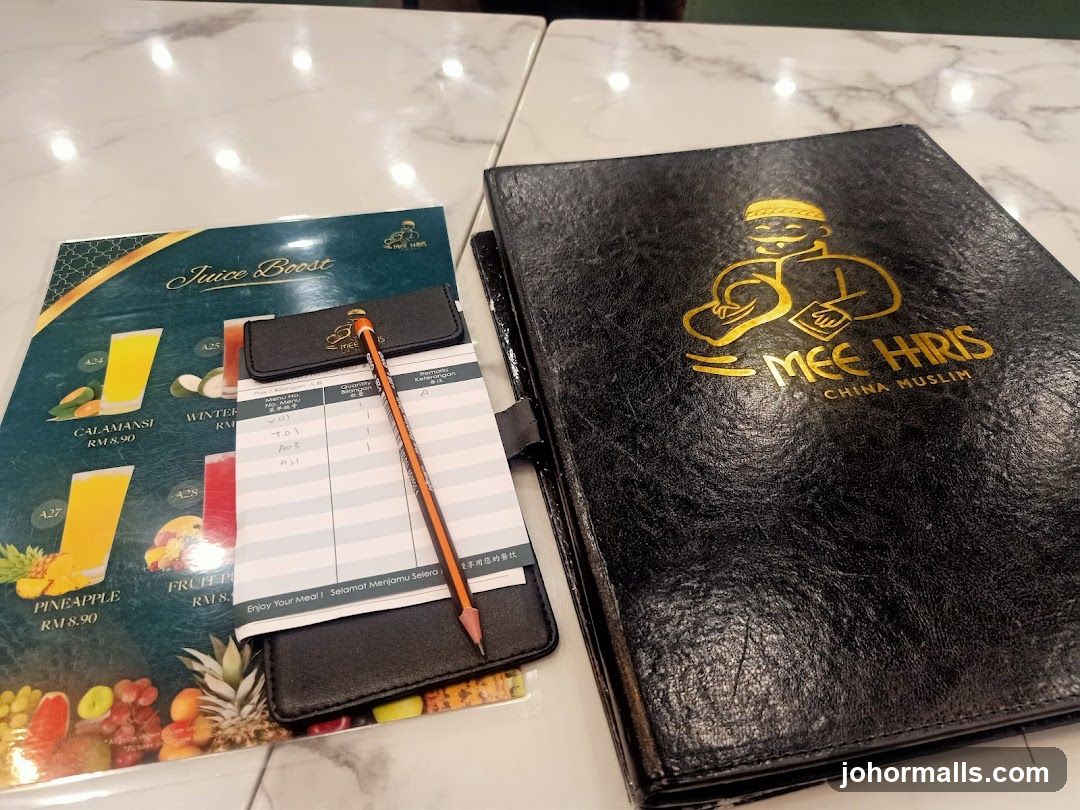 Restaurant Menu and Order Pad