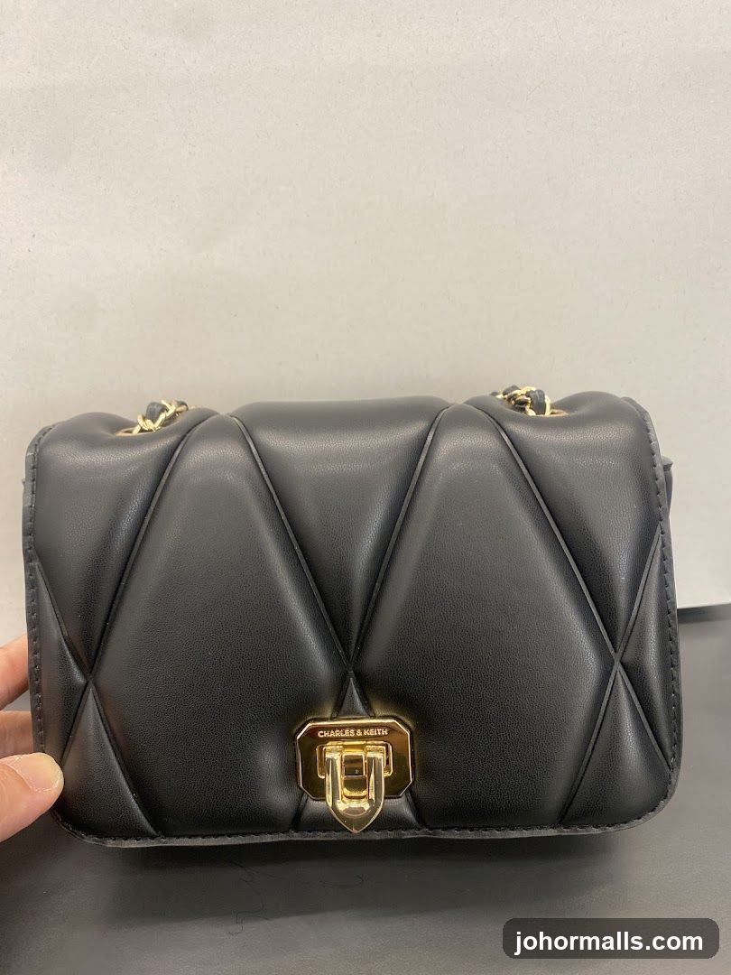 Black Quilted Handbag