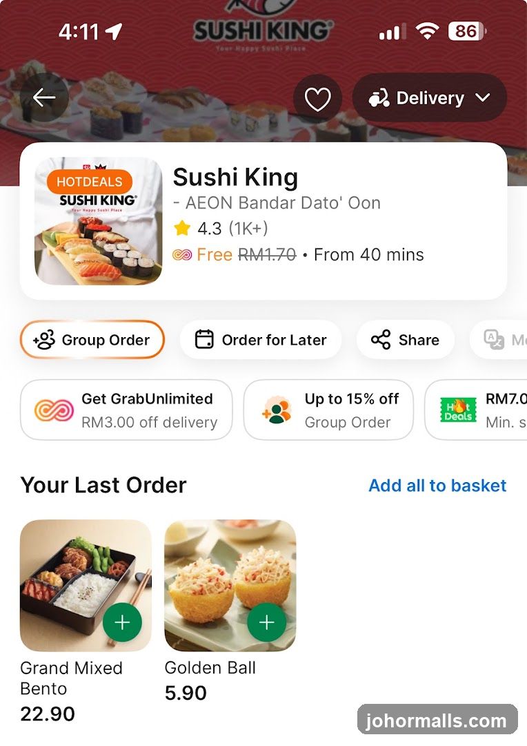 Sushi King - AEON Bandar Dato' Oon