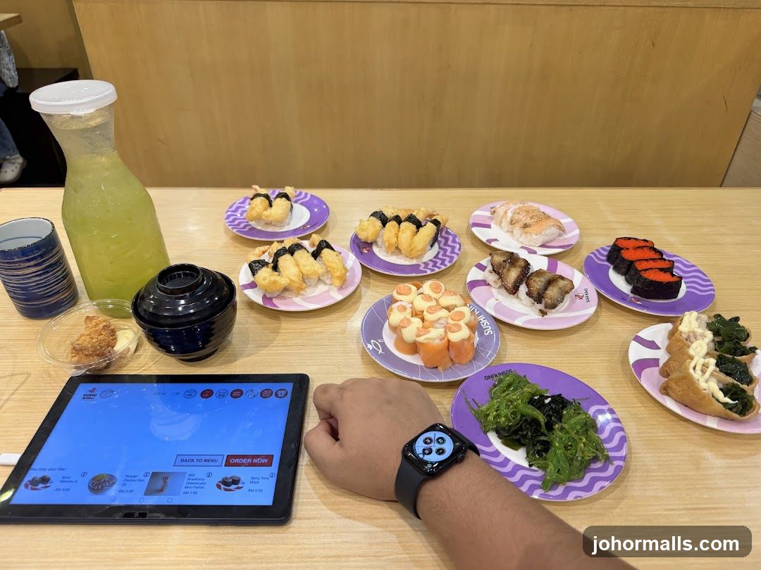 Sushi Platter and Drink
