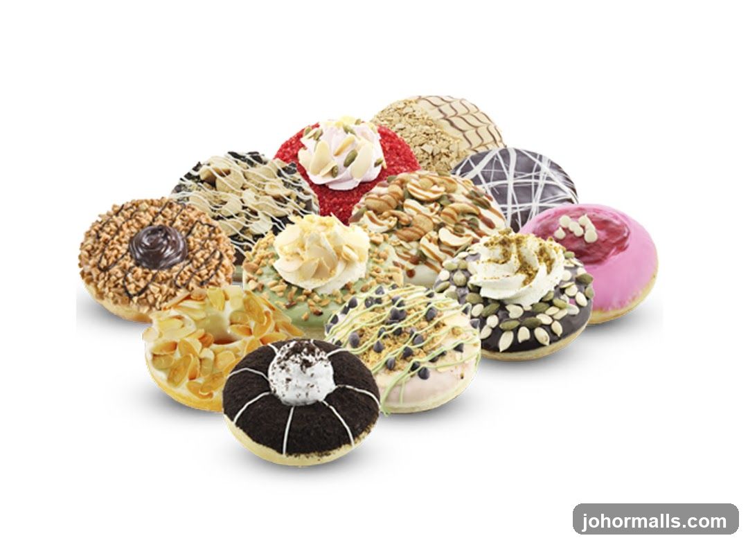 Assortment of Decorated Donuts
