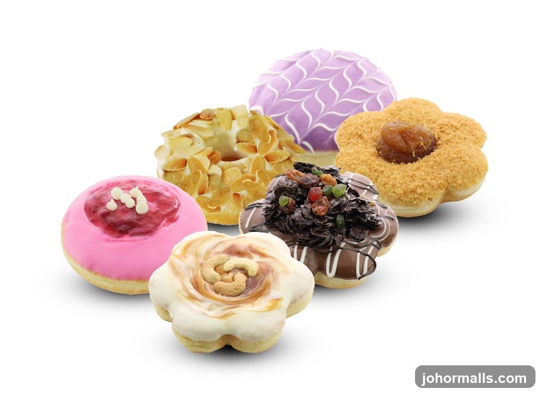 Assortment of Decorated Donuts