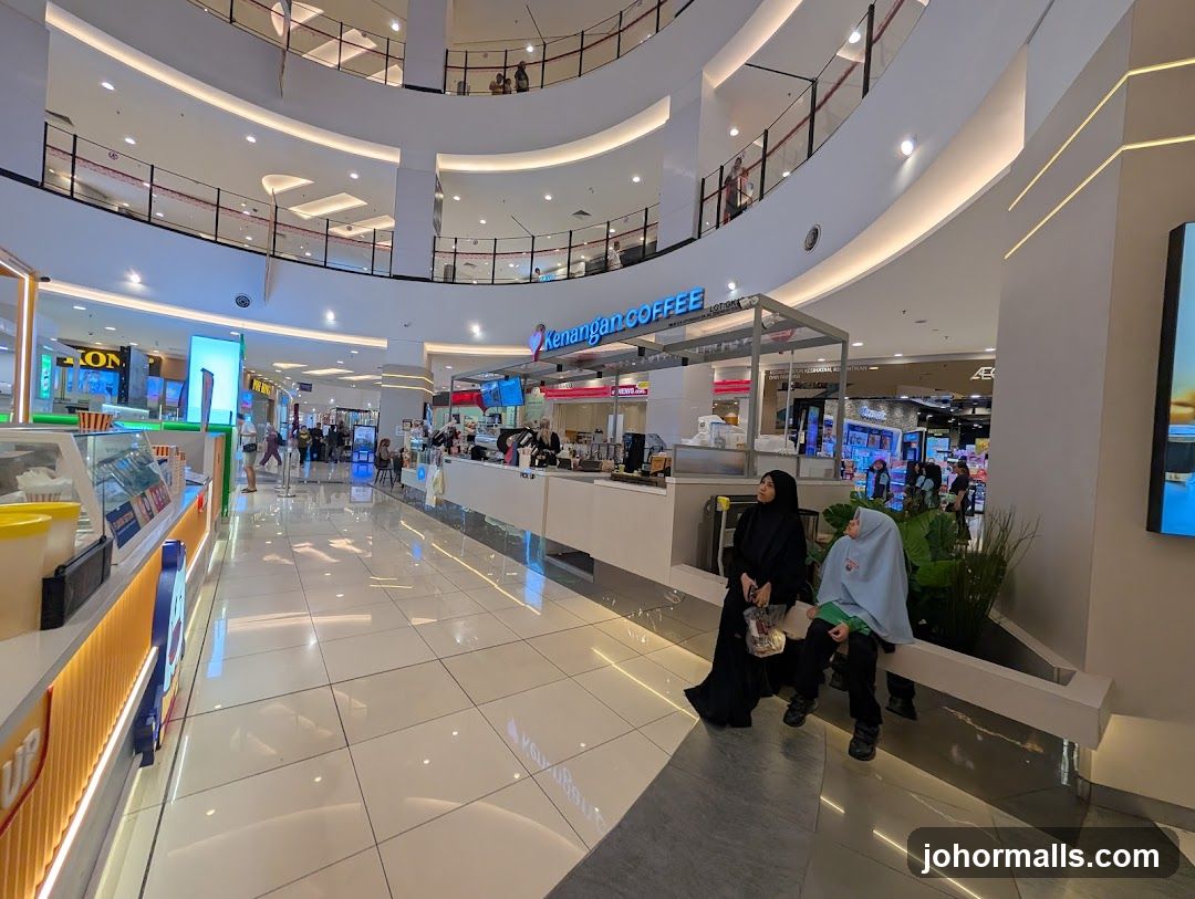 Mall Interior with Coffee Shop
