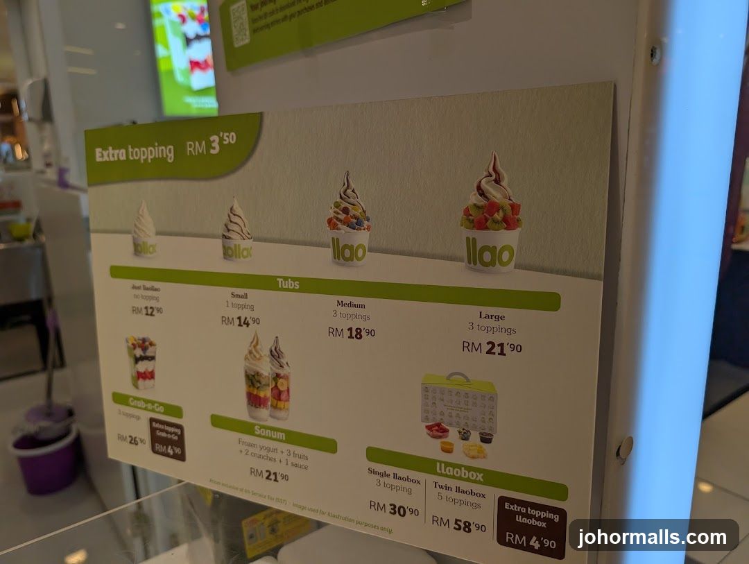 llaollao Menu