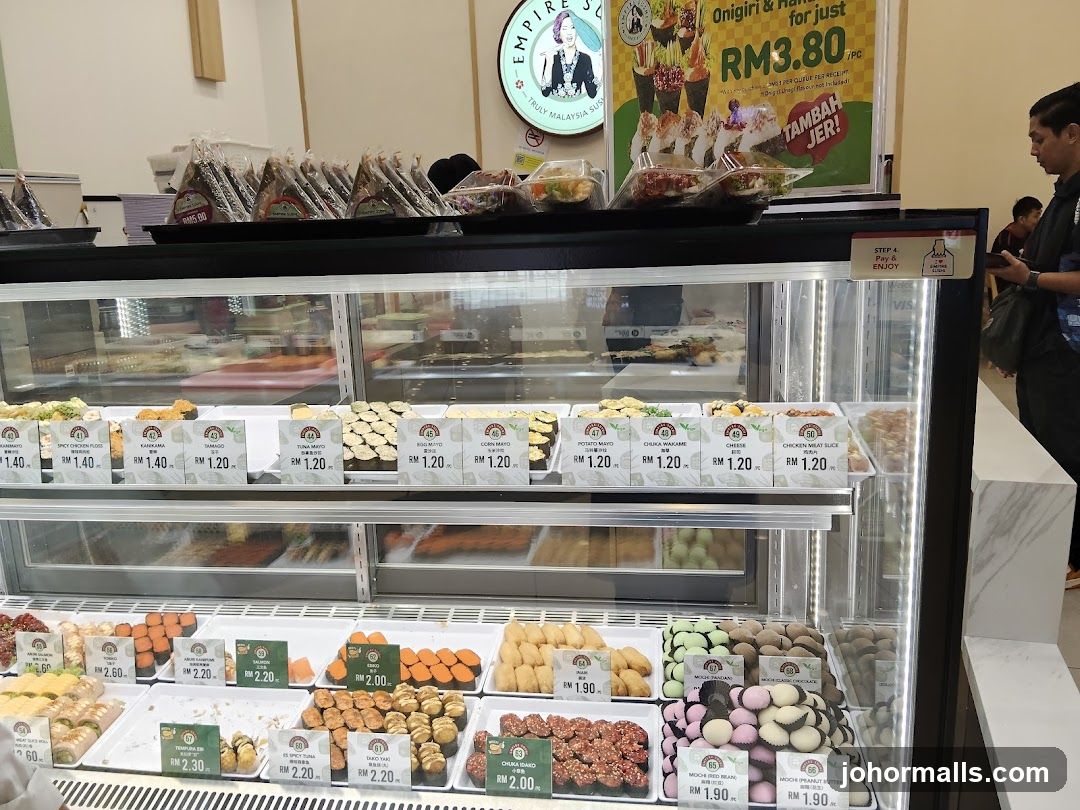 Sushi and Mochi Display