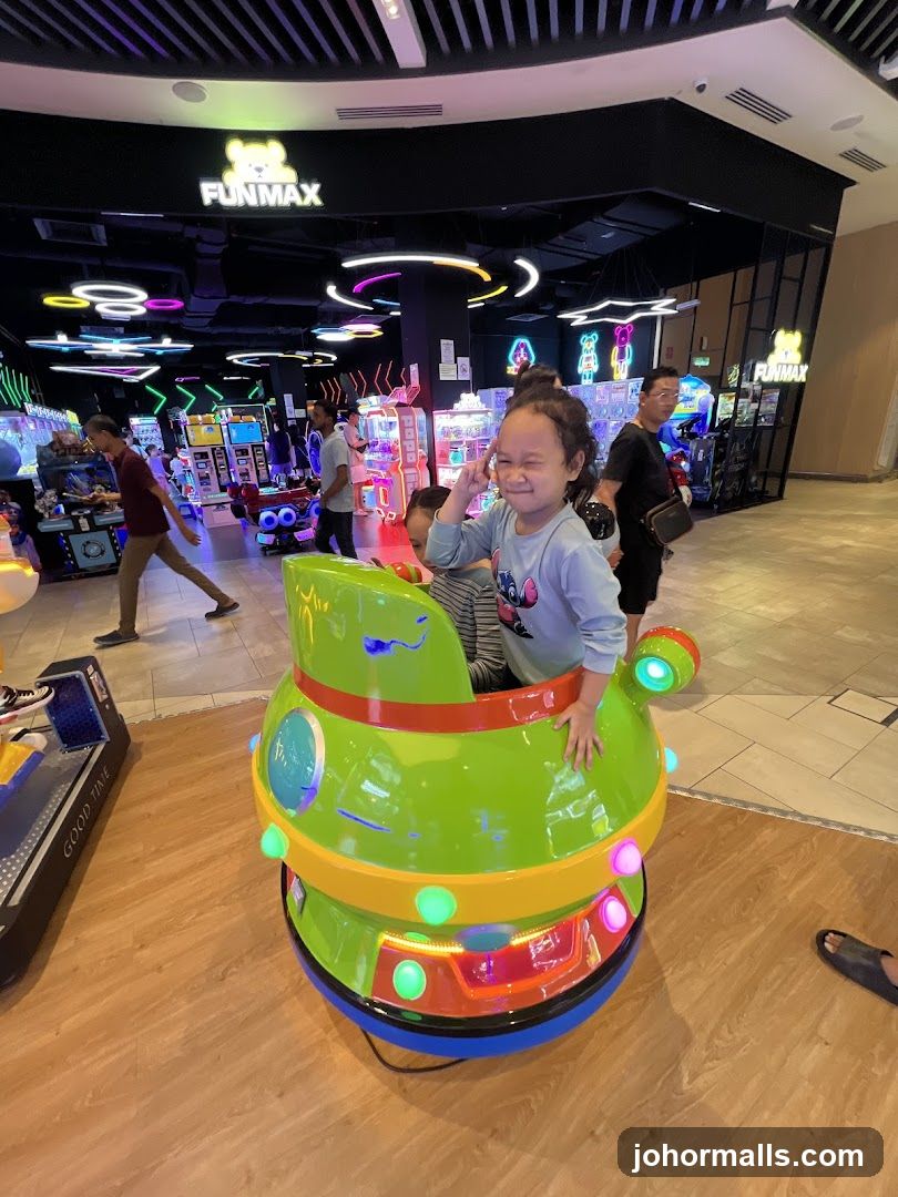 Children's amusement ride in an arcade