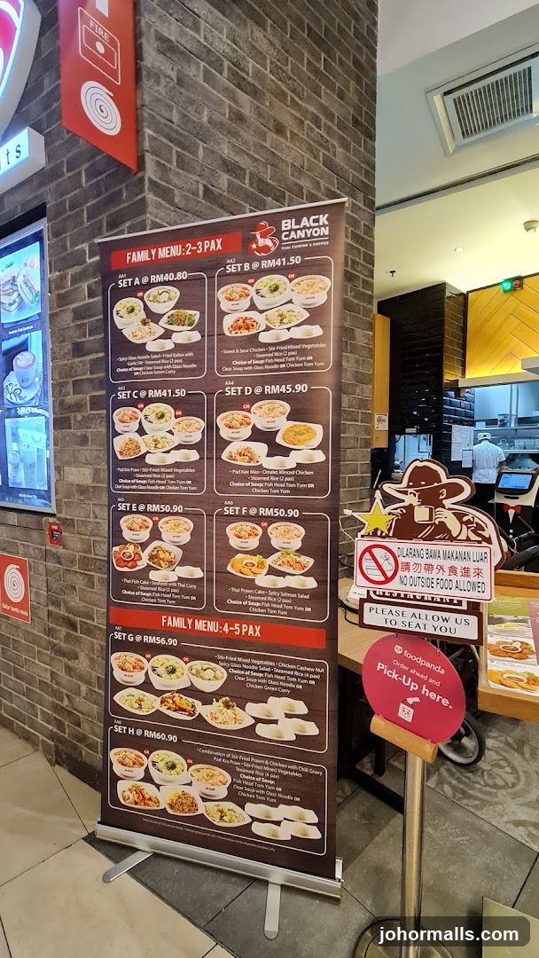 BLACK CANYON FAMILY MENU
