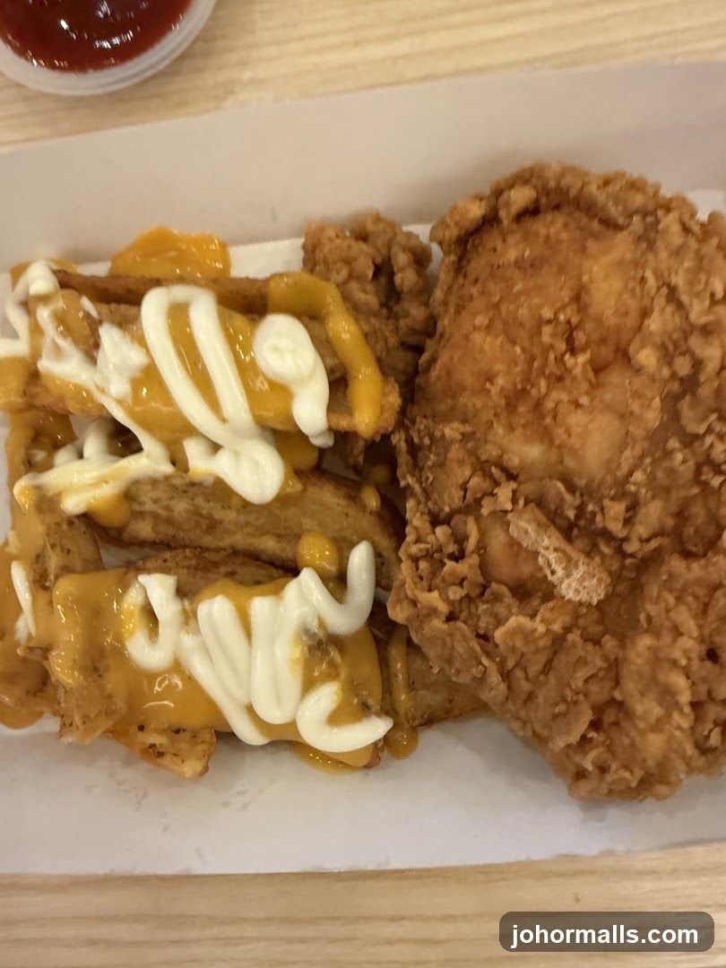 Fried Chicken and Cheese Fries