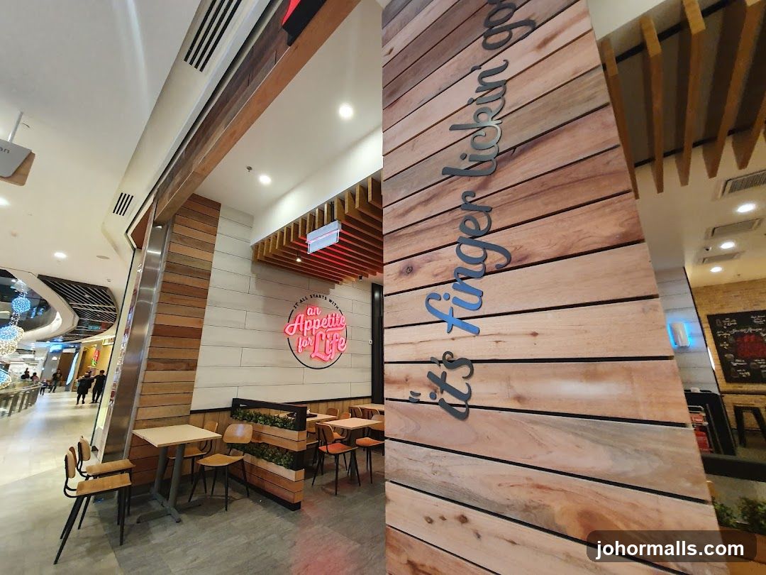 Restaurant Interior with Neon Signage