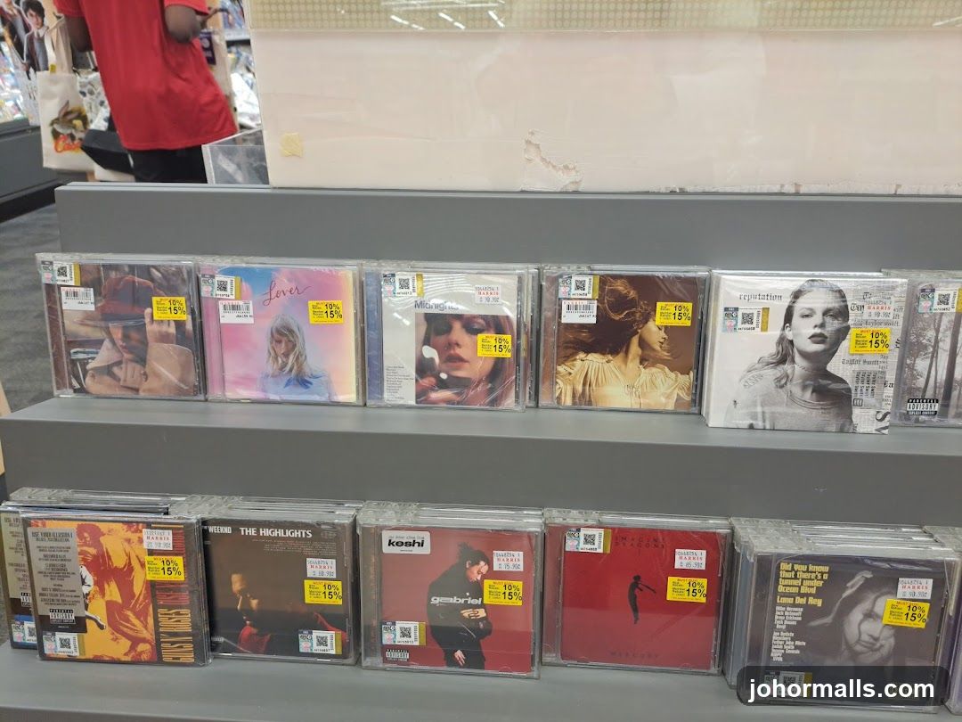 CDs on Display